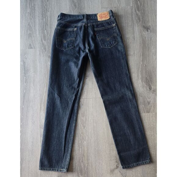 Levi's 514 Men Jeans 30x32 Blue Denim Straight Fit Mid Rise School / Work Nice! - Picture 1 of 14
